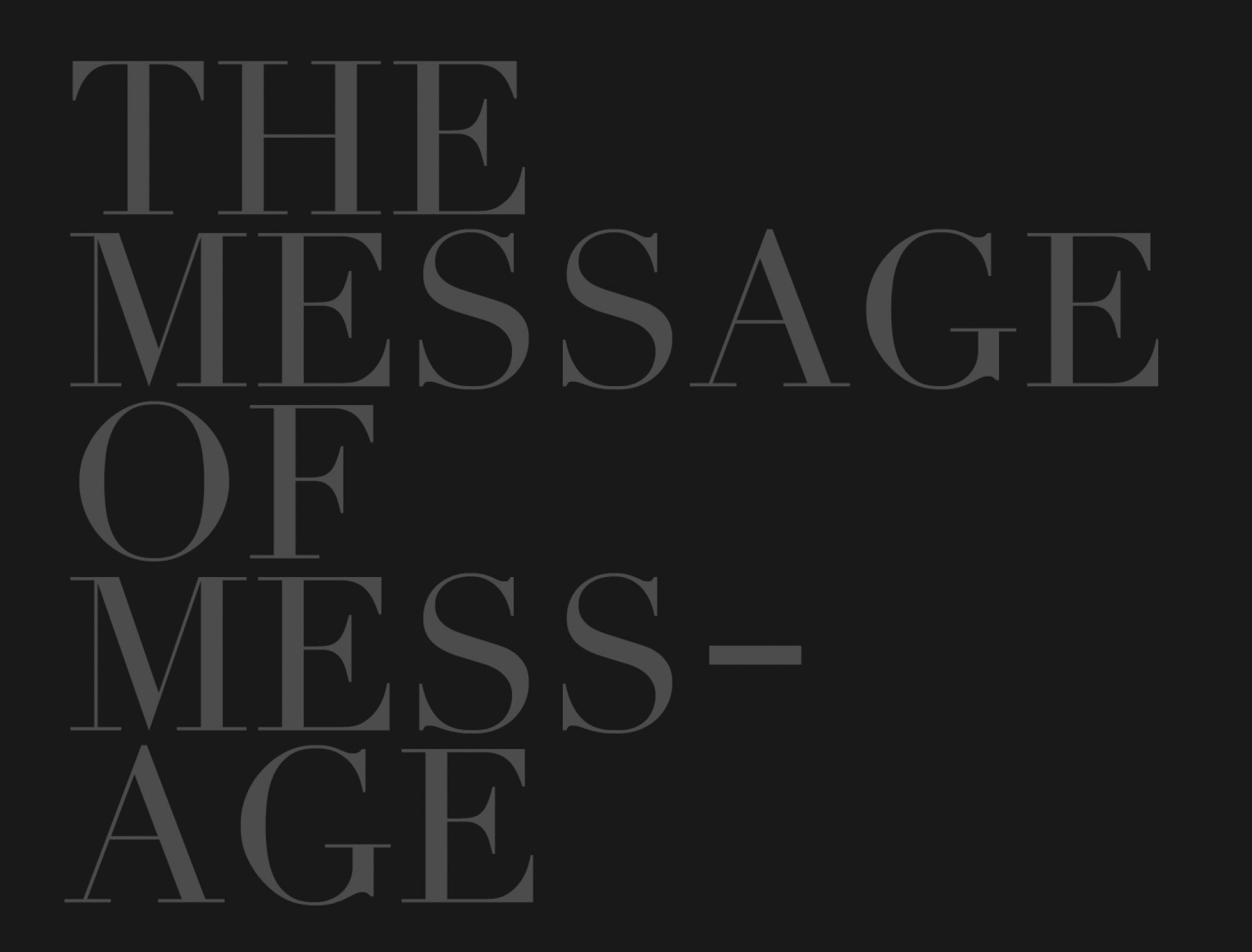 MESS-AGE